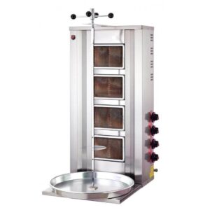 Silverinox Doğalgazlı CE Döner Ocağı 4 Radyanlı