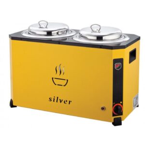 Silverinox Jumbo Çorba Kazanı Sarı 9+9 L