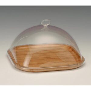 Zicco ZCP-696 Akrilik Kapaklı Ahşap Altlı Fanus 25x25 cm