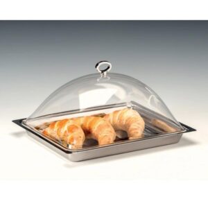 Zicco ZCP-715 Akrilik Kapaklı Çelik Tepsili Muhafaza Kabı GN 1/2 30x36 cm