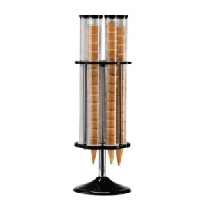 Zicco ZCP-802 Polikarbonat Döner Dondurma Külah Standı 6'lı 24x78 cm